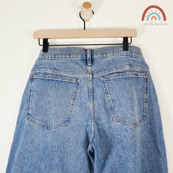New! Madewell The Maternity Side Panel Perfect Vintage Wide Leg Jean Enmore Wash - Picture 6 of 11